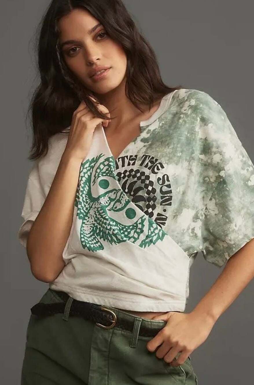 Pilcro Real Fun, Wow! Wrap Band Graphic Tee